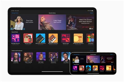 GarageBand features new Sound Packs from Dua Lipa, Lady Gaga  .